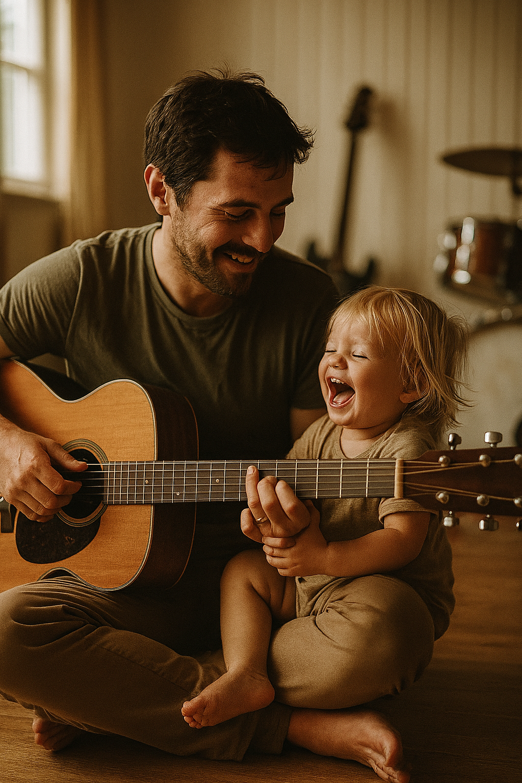 The Beauty of a Father-Daughter Musical Moment: Creating Harmony with Little Humans
