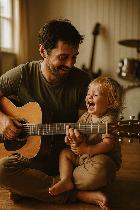 The Beauty of a Father-Daughter Musical Moment: Creating Harmony with Little Humans